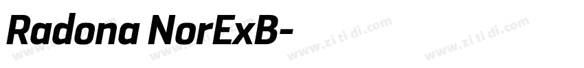 Radona NorExB字体转换 Radona NorExB字体转换